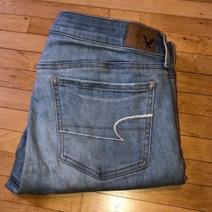 American eagle super super stretch jeans!